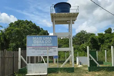 notícia: Governo do Pará avança com obras de abastecimento de água em Belterra