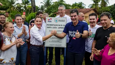 notícia: Estado entrega pavimentação da estrada de Japerica e fortalece mobilidade em São João de Pirabas