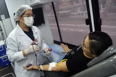 notícia: Hemopa realiza campanha de doação de sangue em parceria com a Seap, em Belém