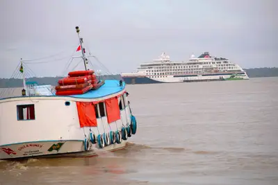 notícia: Navio alemão chega ao Pará com 219 passageiros a bordo nesta quarta-feira (11)