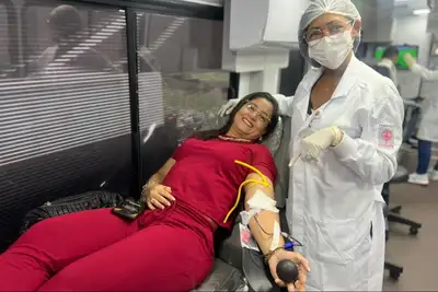 notícia: Hemopa realiza campanha de doação de sangue em parceria com o IFPA, em Belém