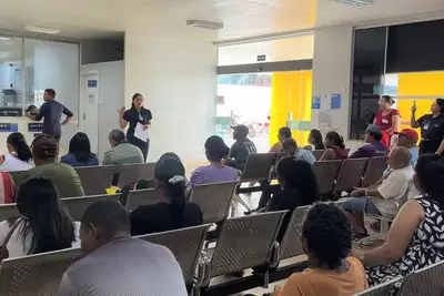 notícia: HRPL promove ação de educação em saúde para prevenção da obesidade com usuários e acompanhantes