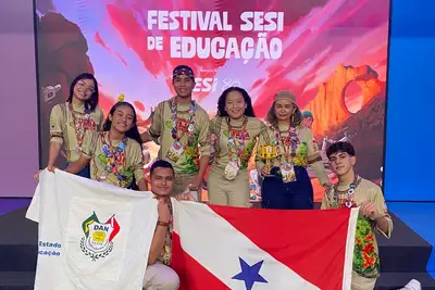 notícia: Equipe estadual 'Tamba Tajá Tech' conquista prêmios no 'SESI de Robótica' em São Paulo