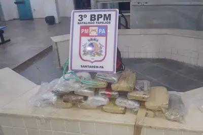 notícia: PMPA apreende mais de 110 quilos de drogas em Santarém