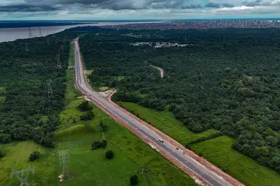 notícia: Na reta final das obras, Avenida Liberdade se consolida como novo corredor logístico do Pará