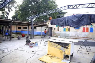 notícia: Seduc realiza visita técnica às obras da Escola Estadual Agostinho Monteiro, em Ananindeua