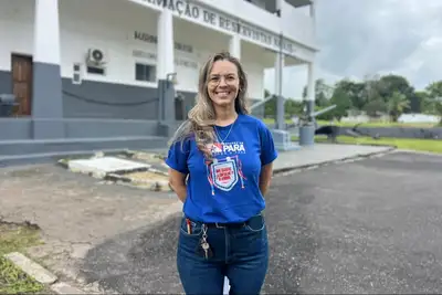 notícia: Hemopa mobiliza recrutas da Marinha em campanha de doação no bairro de Val-de-Cans, em Belém