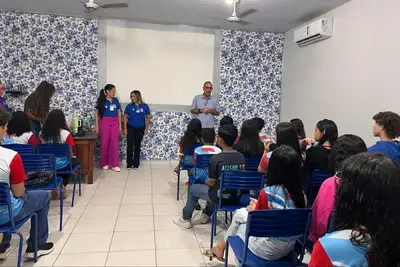 notícia: Hospital Geral de Tailândia promove ação educativa para mais de 160 estudantes