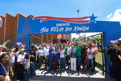 notícia: Governo entrega 25ª Usina da Paz em São Félix do Xingu, para beneficiar 65 mil moradores