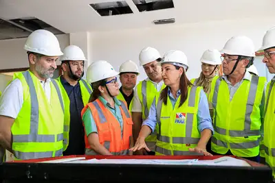 notícia: Governo do Estado avança com obras do Hospital Materno-Infantil de Santarém para garantir a expansão da assistência a mães e bebês 