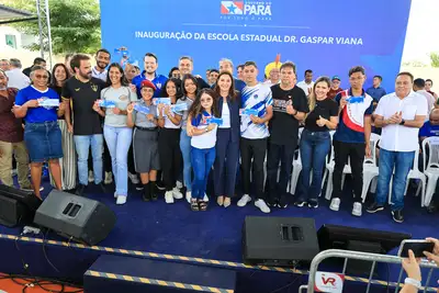 notícia: Governadora Hana Ghassan entrega escola Dr. Gaspar Viana totalmente reconstruída e amplia ensino integral em Marabá