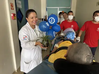 notícia: Após mais de 340 dias internado, paciente recebe alta no Hospital Metropolitano