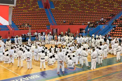 notícia: Mangueirinho recebe Campeonato Brasileiro de Karatê-Do Shotokan com apoio do governo do Pará