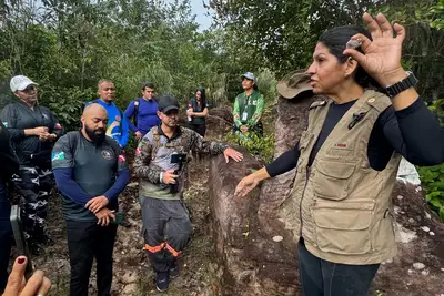 notícia: Condutores de trilhas aprendem sobre geologia interpretativa na Serra das Andorinhas