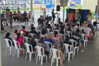 notícia: Cidadania e direitos são apresentados na Terra Firme em peça teatral  