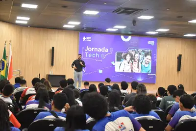 notícia: Estado e Fundação Telefônica Vivo promovem imersão tecnológica para alunos da rede técnica