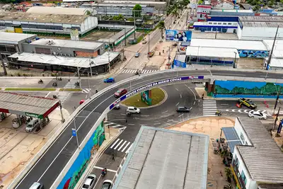 notícia: Viaduto da Mário Covas com Três Corações faz um ano melhorando o trânsito para 9 mil veículos por dia na Grande Belém