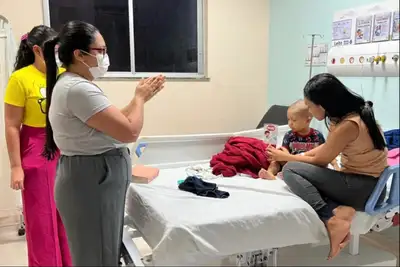 notícia:  Campanha de higiene das mãos reforça a cultura de segurança no Hospital Octávio Lobo