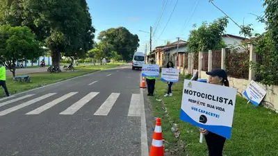 notícia: Detran encerra Maio Amarelo no Marajó com ações educativas para o trânsito seguro