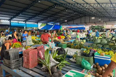 notícia: Em Santarém, Feira da Cohab fortalece produção local e garante conforto e segurança à população