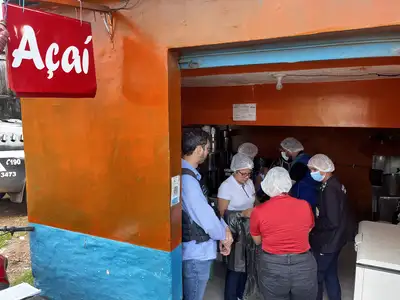 notícia: Ação integrada fiscaliza batedeiras de açaí em Ponta de Pedras e reforça medidas de prevenção à doença de Chagas