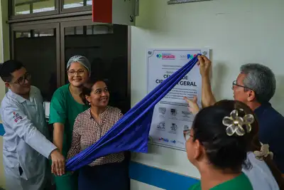 notícia: Parceria entre Ministério da Saúde e o governo do Pará inaugura novo Centro Cirúrgico e amplia capacidade de atendimento no Marajó