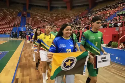 notícia: Abertura dos JEPS 2026 reúne mais de 1,5 mil estudantes-atletas em Belém