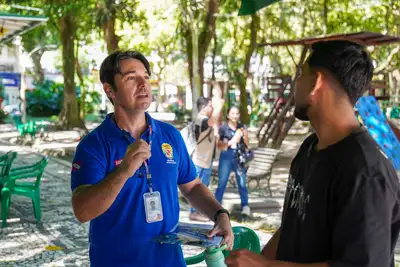 notícia: Adepará realiza ação de educação sanitária na Praça Batista Campos
