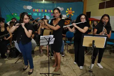 notícia: Educação musical melhora desempenho escolar de crianças e jovens no Pará