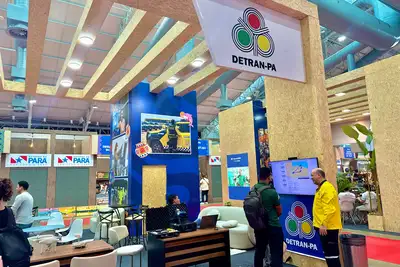 notícia: Detran leva serviços, tecnologia e educação para o trânsito ao Pavilhão dos Municípios