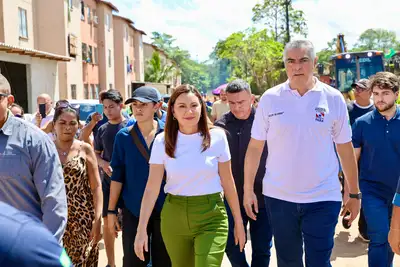 notícia: Governadora Hana Ghassan vistoria obras do ‘Asfalto Por Todo o Pará’ em Icoaraci