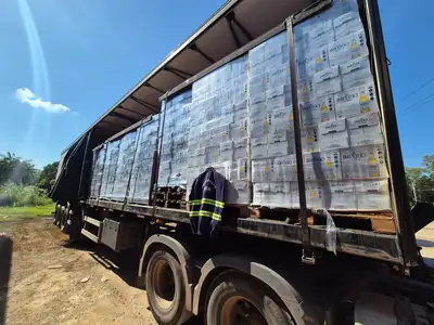 notícia: Sefa apreende 1.200 caixas de cerveja, 20 mil litros de óleo diesel e adubo