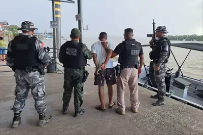 notícia: Agentes da Base Fluvial de Abaetetuba prendem homem em flagrante por tentativa de feminicídio