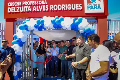 notícia: Governadora Hana Ghassan entrega a Conceição do Araguaia a 31ª creche do programa "Creches Por Todo o Pará" 