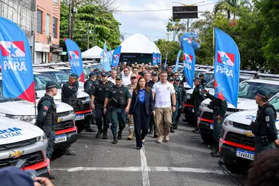 notícia: Governadora Hana Ghassan entrega mais 252 veículos à Polícia Militar no Pará