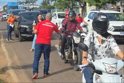 notícia: Blitz Educativa em Tucuruí promove conscientização sobre doação voluntária de sangue