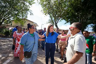 notícia: Governadora Hana Ghassan entrega  41 ruas asfaltadas ao bairro do Tapanã