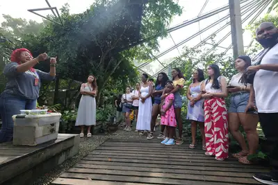 notícia: Mangal das Garças tem oficina de móbiles naturais para crianças neste domingo (16)