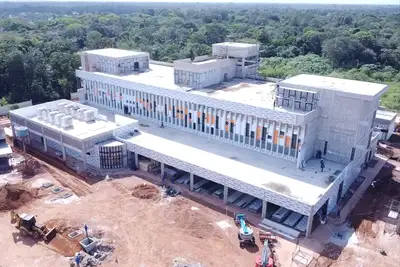 notícia: Construção do novo Hospital Municipal de Barcarena ultrapassa 70% de execução