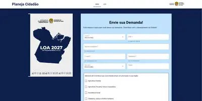 notícia: População pode contribuir com elaboração da LOA 2027