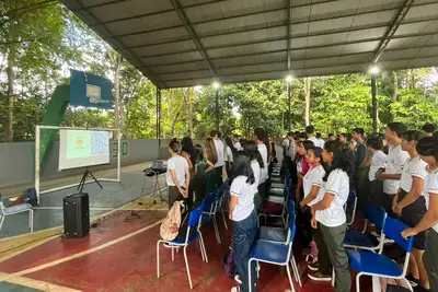 notícia: Estado debate prevenção às drogas com estudantes da rede pública em Belterra