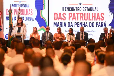 notícia: II Encontro das Patrulhas Maria da Penha fortalece integração entre segurança pública e Judiciário no Pará