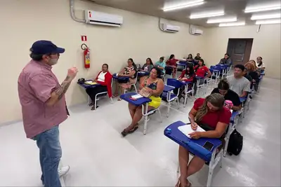 notícia: Sedeme promove cursos de empreendedorismo sustentável e carreira na Usina da Paz em Marituba