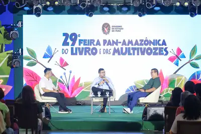 notícia: Feira Pan-Amazônica do Livro debate História, Educação Patrimonial e Cultural