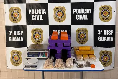 notícia: Polícia Civil apreende dezenas de tabletes de drogas e prende mulher por tráfico intermunicipal