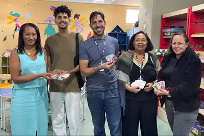 notícia: Baralho Naipeado Amazônico é doado à Brinquedoteca da Biblioteca Pública Arthur Vianna
