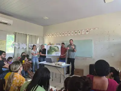 notícia: Servidores da Semas apresentam projetos territoriais de mestrado à comunidade quilombola de Bujaru
