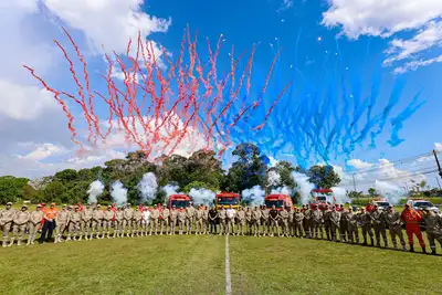 notícia: Governo do Estado entrega 115 novos veículos e equipamentos ao Corpo de Bombeiros do Pará