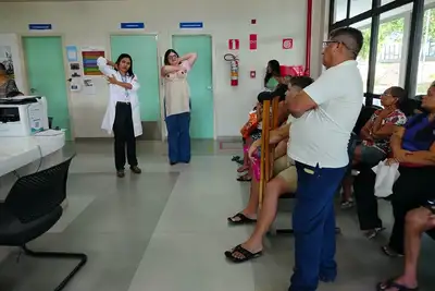 notícia: Hospital Regional de Oriximiná desenvolve projeto Educação em Saúde no ambulatório